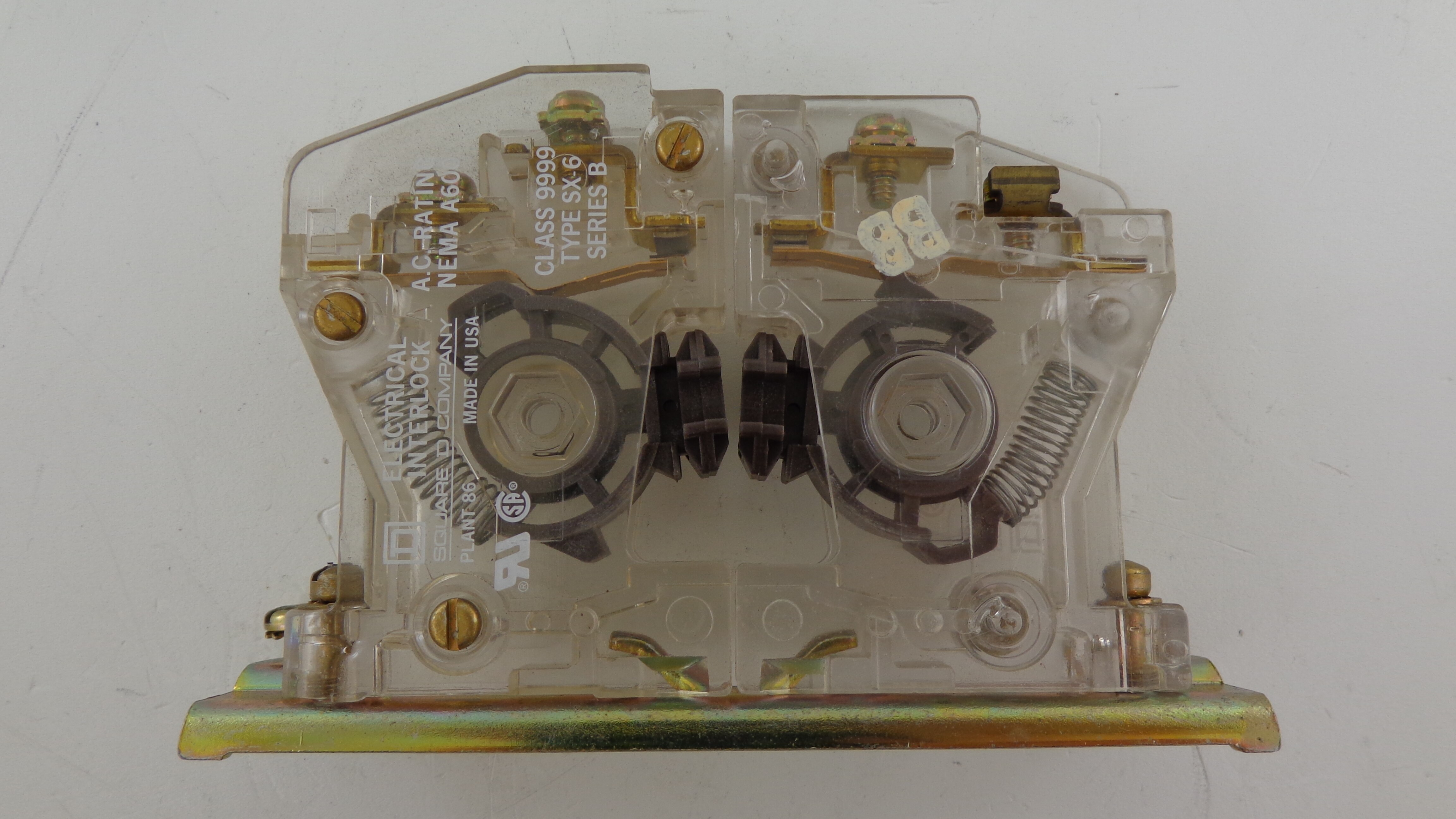 9999 SX8 SQUARE D 1NO 1NC ELECTRICAL INTERLOCK CLASS 9999 TYPE SX 7 