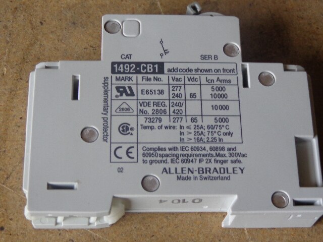 ALLEN BRADLEY SWITCH 1492-CB1
