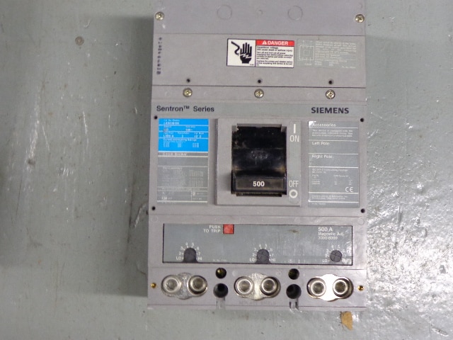 SIEMENS MOLDED CASE BREAKER LXD63B500